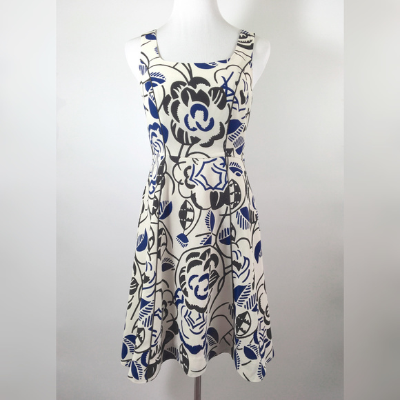 Anthropologie Vanessa Virginia Inkset Blooms dress - Picture 2 of 8